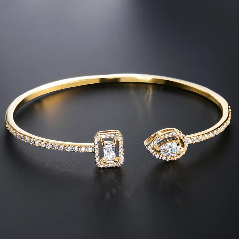 Celestia Gold Cuff Bracelet