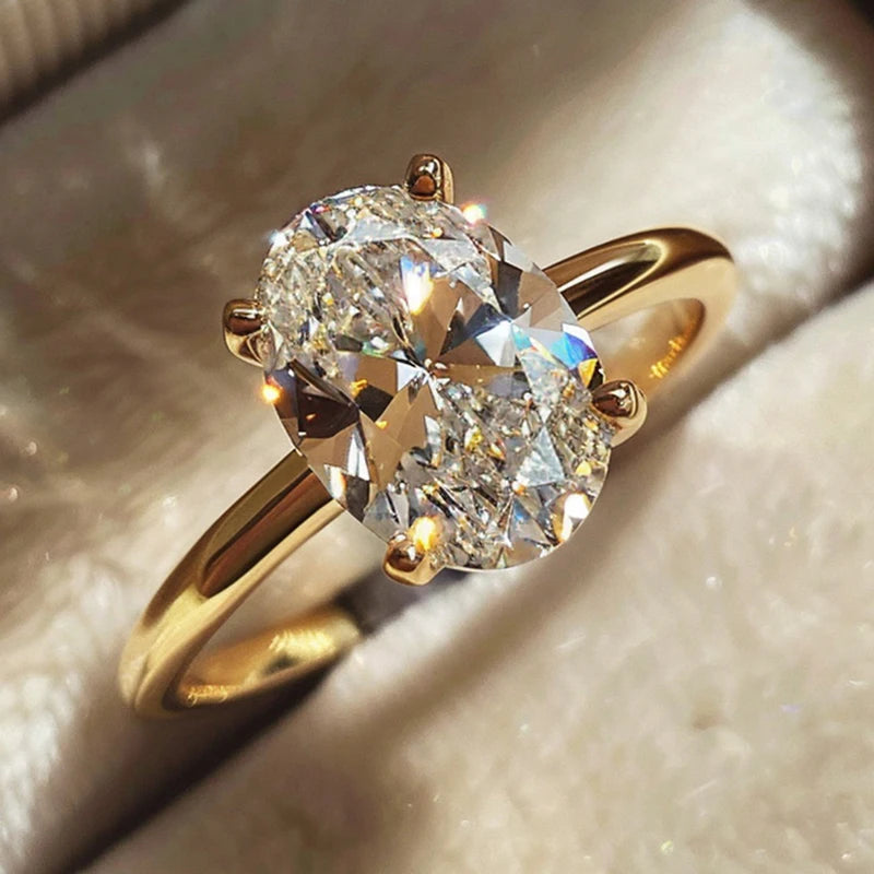 Celeste Oval Solitaire