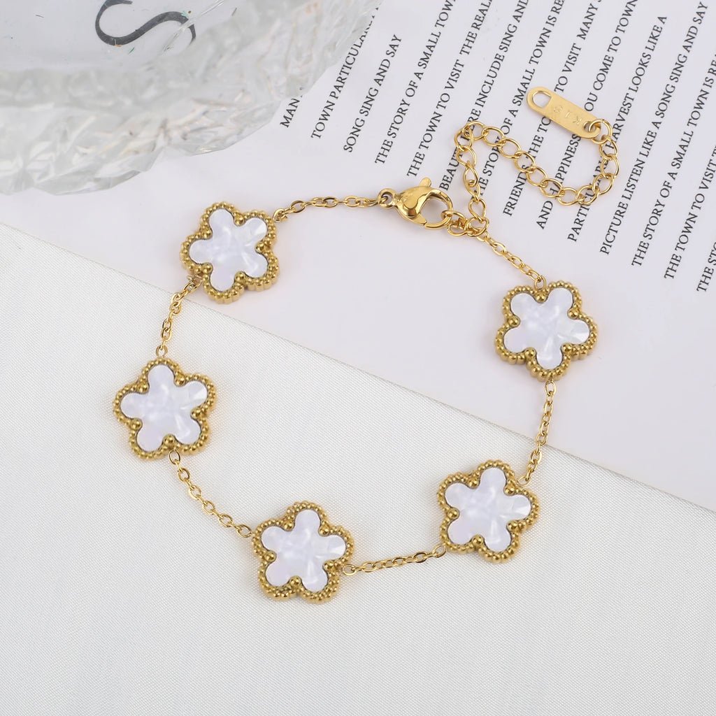 Celestia Shell Flower Bracelet