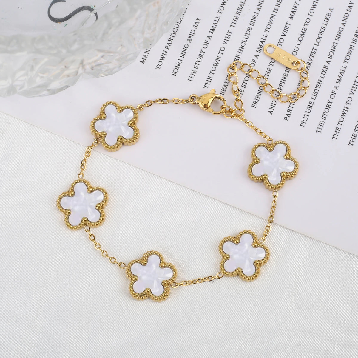 Celestia Shell Flower Bracelet