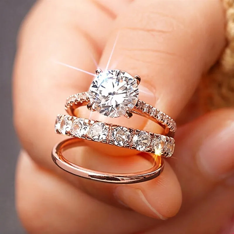 Celestia Three-Piece Ring Set