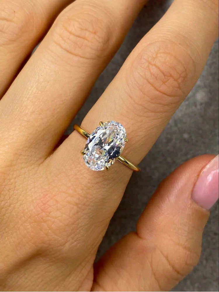 Celeste Oval Solitaire