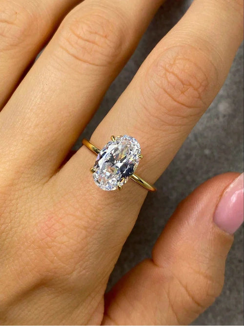 Celeste Oval Solitaire