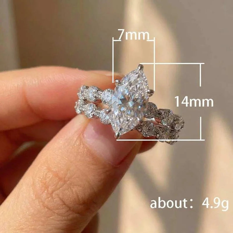 Celestia Marquise Ring Set