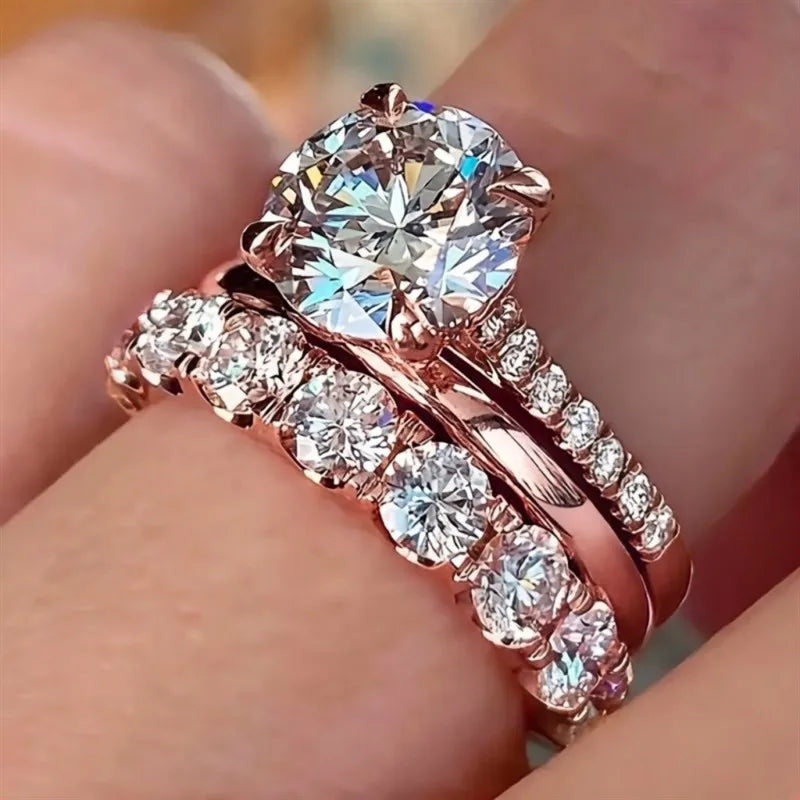 Celestia Three-Piece Ring Set