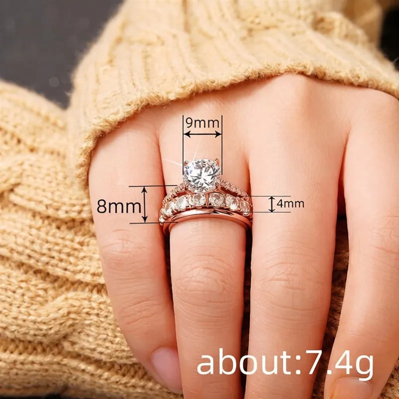 Celestia Three-Piece Ring Set