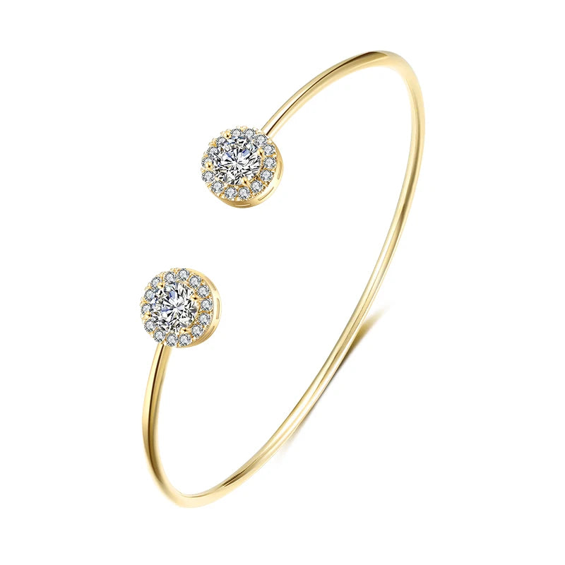 Celestia Gold Cuff Bracelet