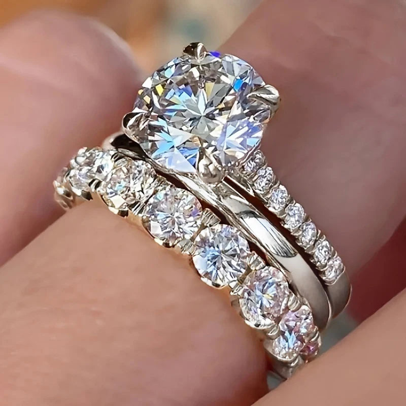 Celestia Three-Piece Ring Set