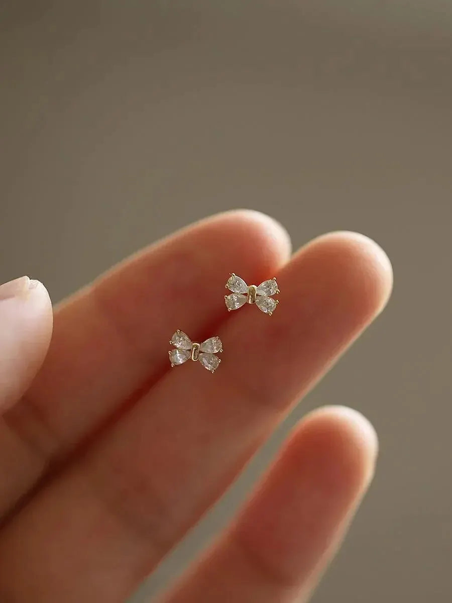 Celestia Sparkle Bow Earrings