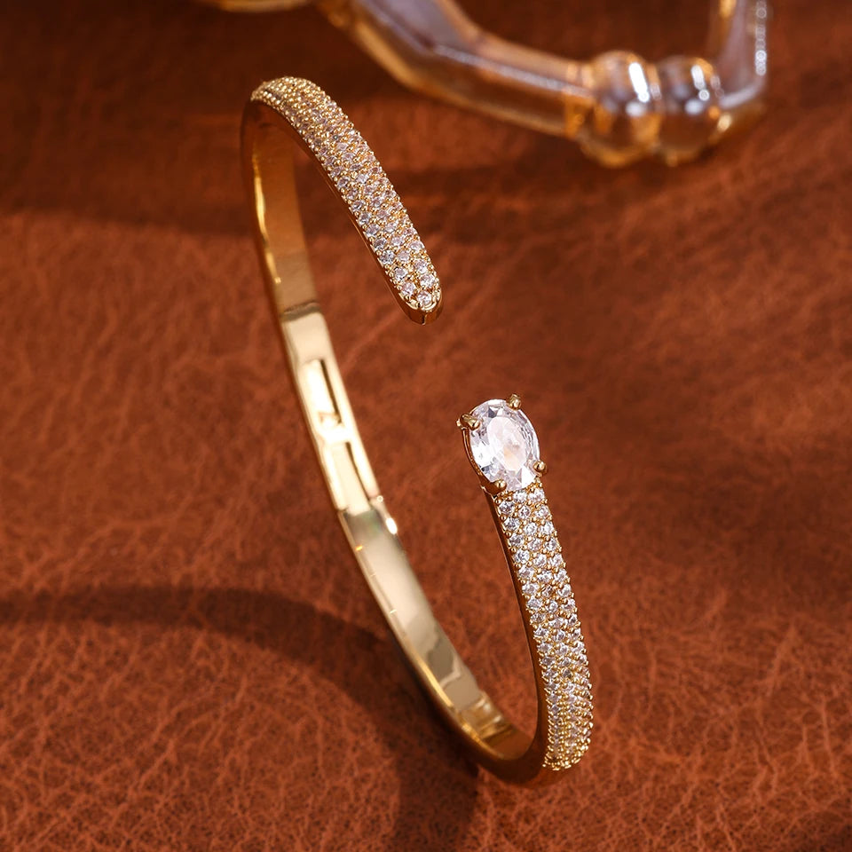 Celestia Gold Cuff Bracelet