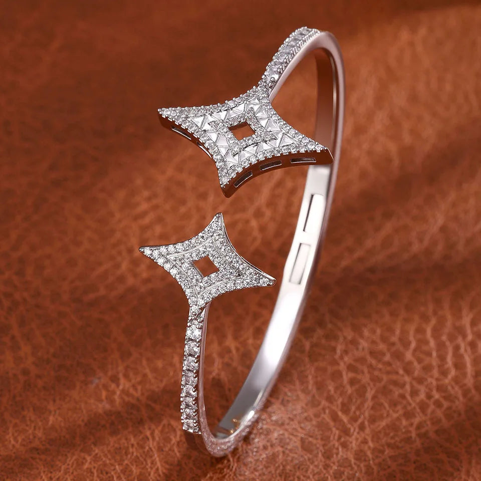 Celestia Gold Cuff Bracelet